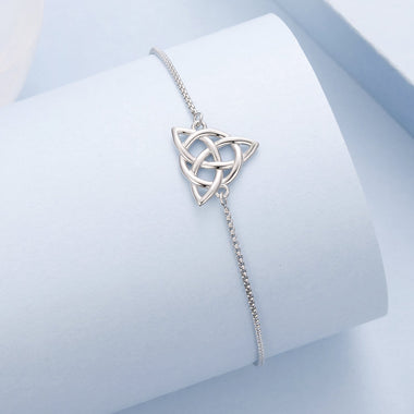925 Sterling Silver White Gold Plated Bracelet with Length 15+6cm for Women - 0