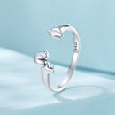 925 Sterling Silver Oxidized 1.8mm Width Elegant Style E Ring-3