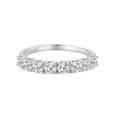 925 Sterling Silver Plated Moissanite Ring Size 5 for Women - 0