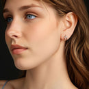 925 Sterling Silver 0.40 Carat Moissanite Earrings for Women-8