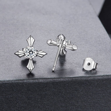 925 Sterling Silver 0.30 Carat Genuine Moissanite Earrings for Women - 0