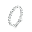 925 Sterling Silver 2mm Moissanite Ring Size 7 for Women-2
