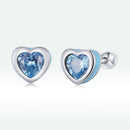 925 Sterling Silver Earrings with Pavé Setting and Enamel for Women-6