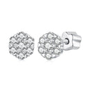 925 Sterling Silver Moissanite 0.15ct/0.027ct Earrings for Women-2