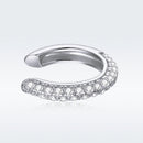 S925 Sterling Silver Pavé Set CZ Earrings - 1.1cm for Women-5