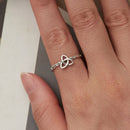 925 Sterling Silver Oxidized Silver Ring for Women-4