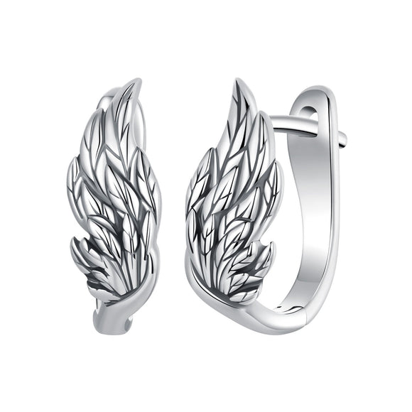 925 Sterling Silver Earrings with Oxidized Finish, 1.3x0.5cm for Women