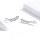 925 Sterling Silver Earrings with Pavé Setting CZ - 2.9*0.7cm-3