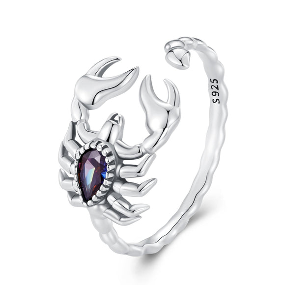 925 Sterling Silver Pavé CZ Oxidized Silver Ring 1.9mm Style E