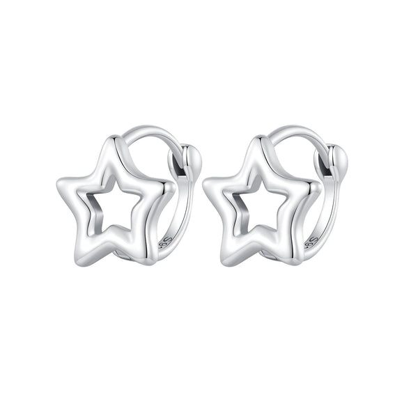 S925 Oxidized Silver 1cm Earrings for Women