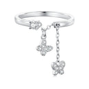925 Sterling Silver Pavé Setting CZ Ring for Women-1