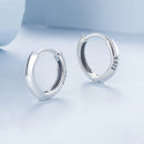 925 Sterling Silver Oxidized 14x3mm Earrings-5