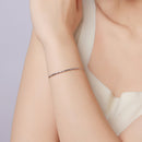 925 Sterling Silver White Gold Plated Bracelet 15+6cm for Women-7