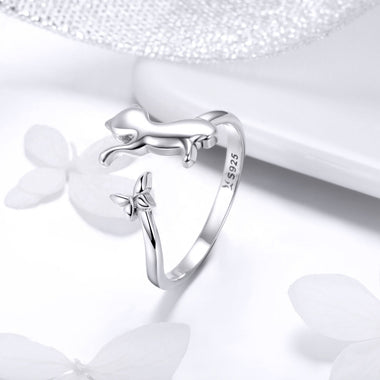 925 Sterling Silver Ring with 0.2cm Width and 1.2cm Claw Height - 0