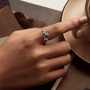 925 Sterling Silver Pave Setting CZ 1.5mm Ring-6