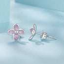 925 Sterling Silver Earrings with Enamel Process for Women-4
