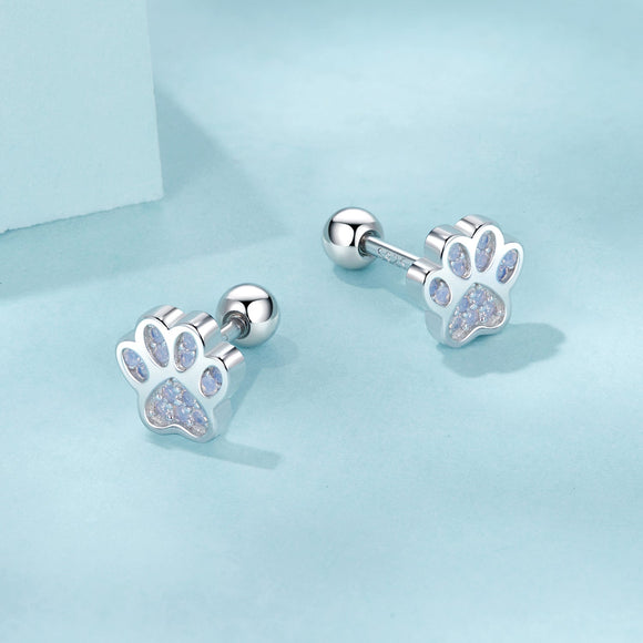 925 Sterling Silver Nano Opal Stone Earrings 6mm