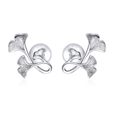 925 Sterling Silver Plated Platinum Wiredrawing Earrings