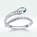 925 Sterling Silver Oxidized Pavé Setting CZ Slim Ring for Women-2
