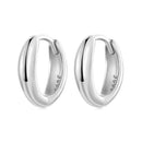 925 Sterling Silver Oxidized Hoop Earrings for Women-2