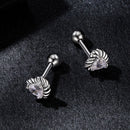 925 Sterling Silver Moissanite 0.15ct Earrings for Women-5