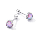 925 Sterling Silver Translucent Opal Earrings for Women-7