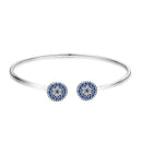 925 Sterling Silver Bracelet with Outer Diameter 6cm and Wall Thickness 0.2cm for Women-1