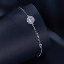 925 Sterling Silver Moissanite 0.5ct Bracelet with Pavé Setting for Women-3