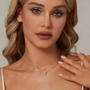 925 Sterling Silver 4mm 0.245ct Moissanite Necklace for Women-7