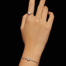 925 Sterling Silver 1 Carat Moissanite Bracelet for Women-6