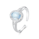 925 Sterling Silver Ring with Pavé Setting CZ, 0.2cm Width, White Gold Plated, Style E, Women-2