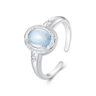 925 Sterling Silver Ring with Pavé Setting CZ, 0.2cm Width, White Gold Plated, Style E, Women - 0