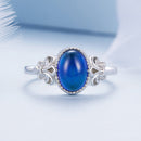 925 Sterling Silver Ring 1.7mm Size 6.0 with Transparent Glass for Women-6