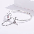 925 Sterling Silver Bracelet 17cm for Women-3