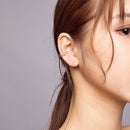 925 Sterling Silver Plated Platinum CZ Earrings-7
