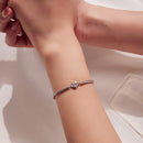 925 Sterling Silver Moissanite Heart Bracelet for Women - Silver - 15+6cm Length, 0.3cm Thickness-7