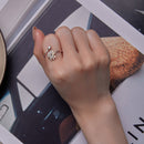 925 Sterling Silver Adjustable Flower Ring for Women-6