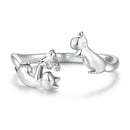 925 Sterling Silver 3mm Pavé Setting CZ Ring-1