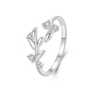 925 Sterling Silver Pave Setting CZ 1.5mm Ring-2