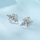 925 Sterling Silver Earrings with Oxidized Finish, 0.7*1.1cm-3