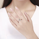 925 Sterling Silver Ring with 0.2cm Width and 1.2cm Claw Height-6