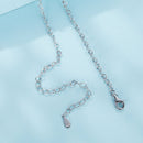 925 Sterling Silver Necklace with Platinum Plating, 395+55mm Length, 3.0mm Width for Women-5