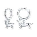925 Sterling Silver & Plated White Gold Earrings for Women-1
