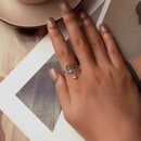 925 Sterling Silver Nano Opal Stone Ring for Women-5