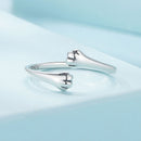 925 Sterling Silver Oxidized 1.6mm Ring-5