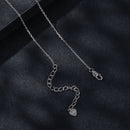 925 Sterling Silver Plated Platinum 5.0mm Moissanite Necklace for Women-6