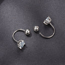 925 Sterling Silver Moissanite 0.1ct Earrings 1.3cm for Women-8