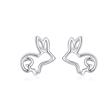 S925 Sterling Silver Plated Platinum Earrings