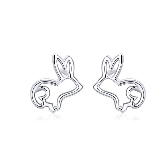 S925 Sterling Silver Plated Platinum Earrings