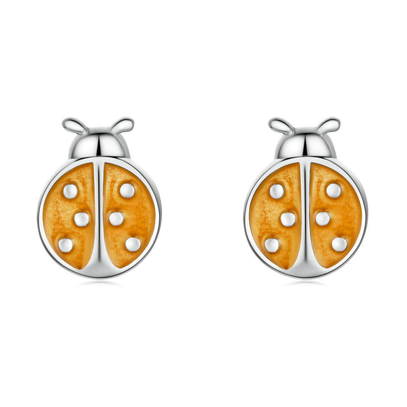 S925 Sterling Silver Enamel Earrings for Women